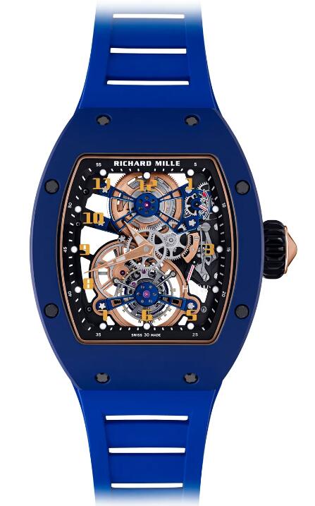 Richard Mille RM 17-02 Manual Winding Tourbillon TZP Ceramic Blue Replica Watch